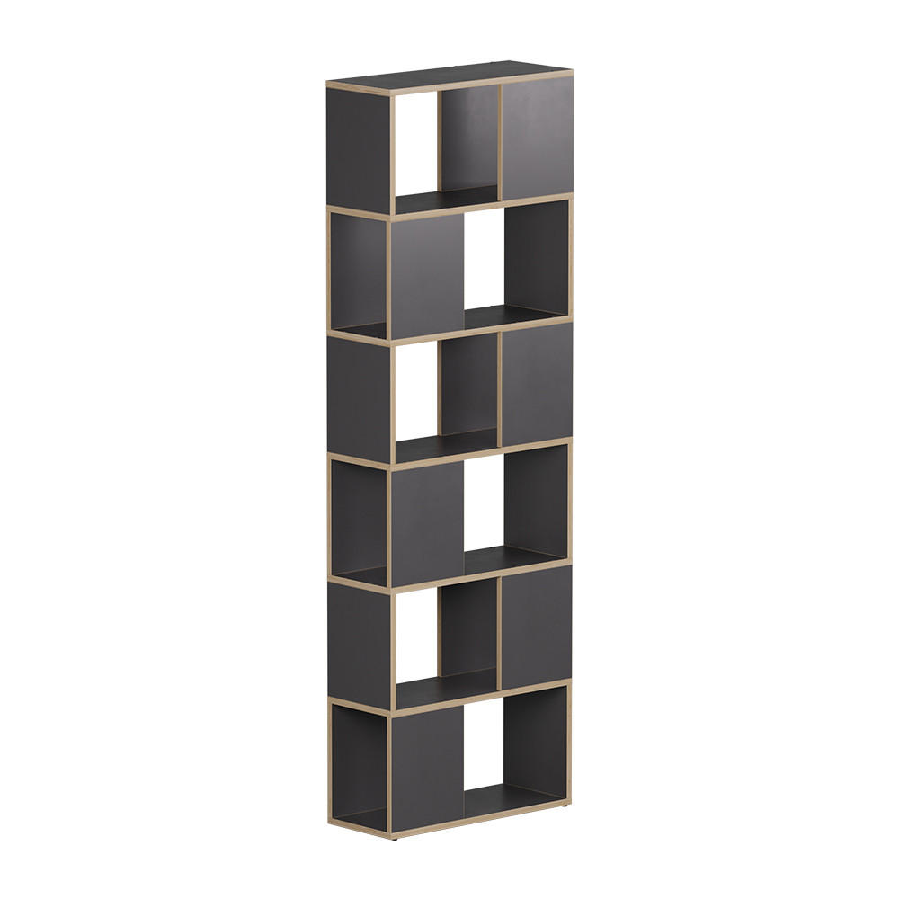 RAUMTEILER Eneos Anthrazit/Eiche 60 x 186 cm - Eichefarben/Anthrazit, Holzwerkstoff (60/186/24cm) - Vicco
