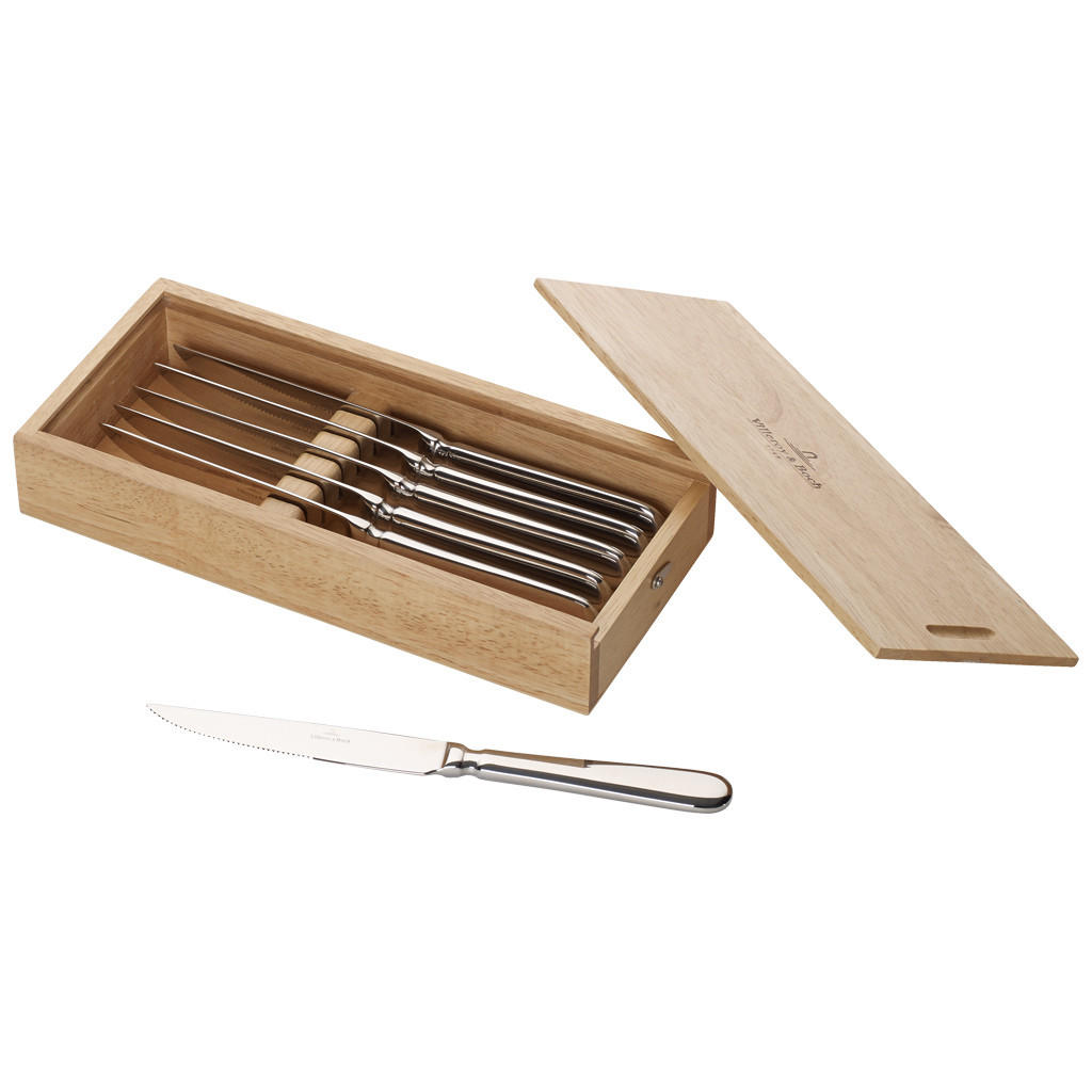 PIZZA- & STEAKMESSER Oscar silber 6-tlg. - Silberfarben, Metall - Villeroy & Boch
