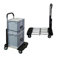 TRANSPORTWAGEN Taurus klappbar 150 97x46x76cm Traglast 150kg - Silberfarben, Metall (76/46/97cm) - PROREGAL