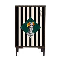 NACHTTISCH aus MDF mit FRIDA - Schwarz/Weiß, Holzwerkstoff (30/65/40cm) - RNT By Really Nice Things