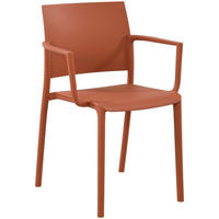 GARTENSTUHL Kunststoff Terracotta - Terracotta, Kunststoff (57/81/52cm) - CLP