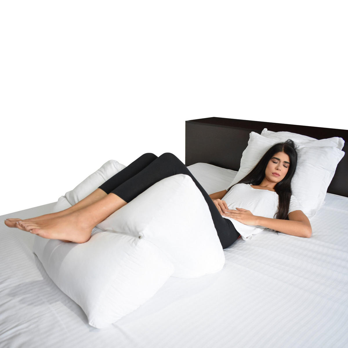 MULTIKISSEN 10in1, 2-tlg - Weiß, Textil (30/60cm) - JEKATEX