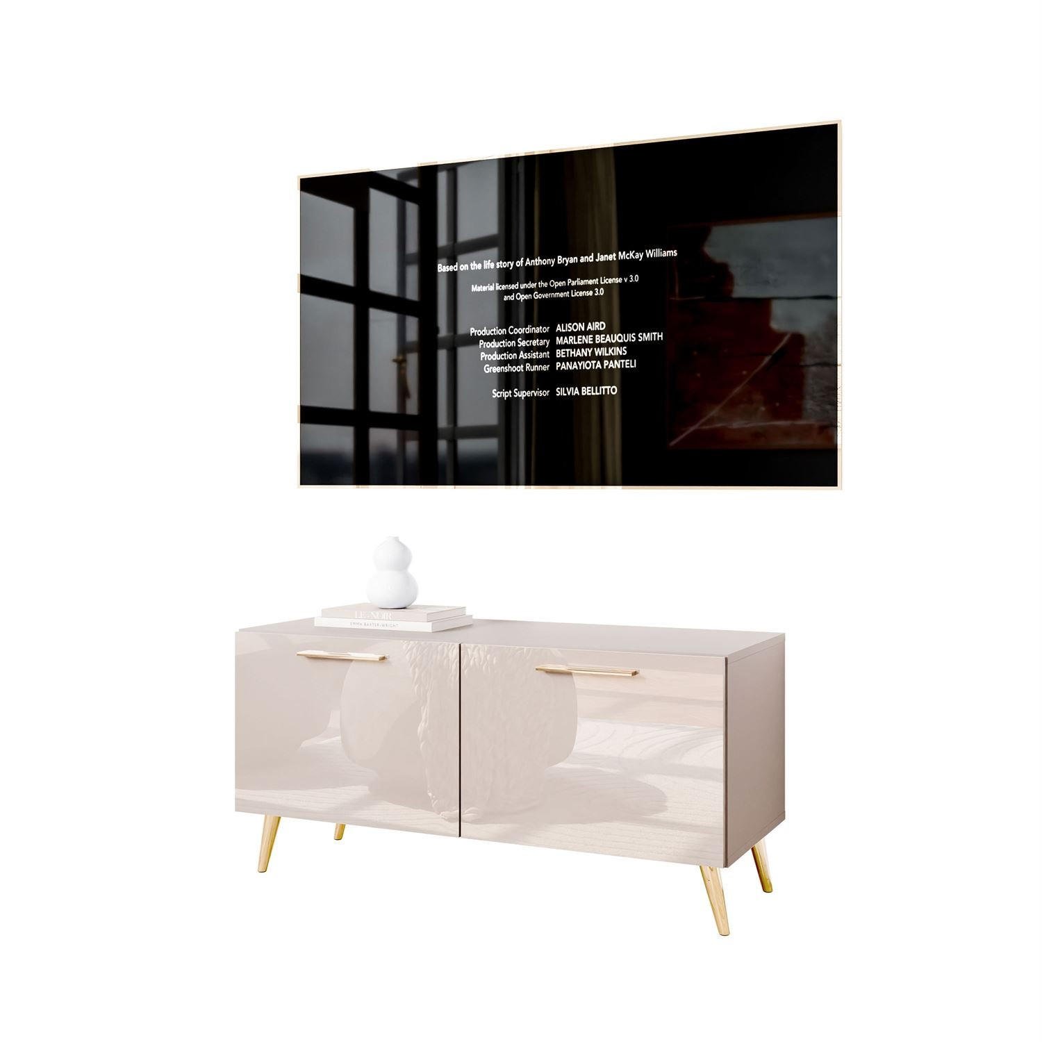 Lookway TV-ELEMENT Kaschmir, Gold 100cm × 40cm × 49cm