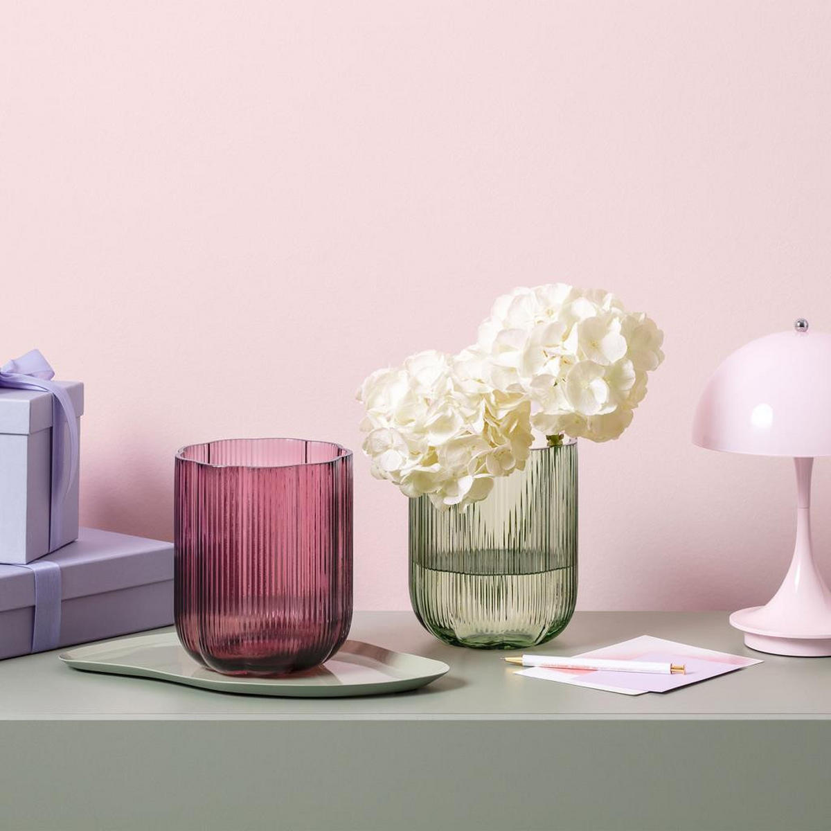 VASEN-SET Fleur bunt 15 cm 3er Set - Multicolor, Glas (12.5/15cm) - Villeroy & Boch