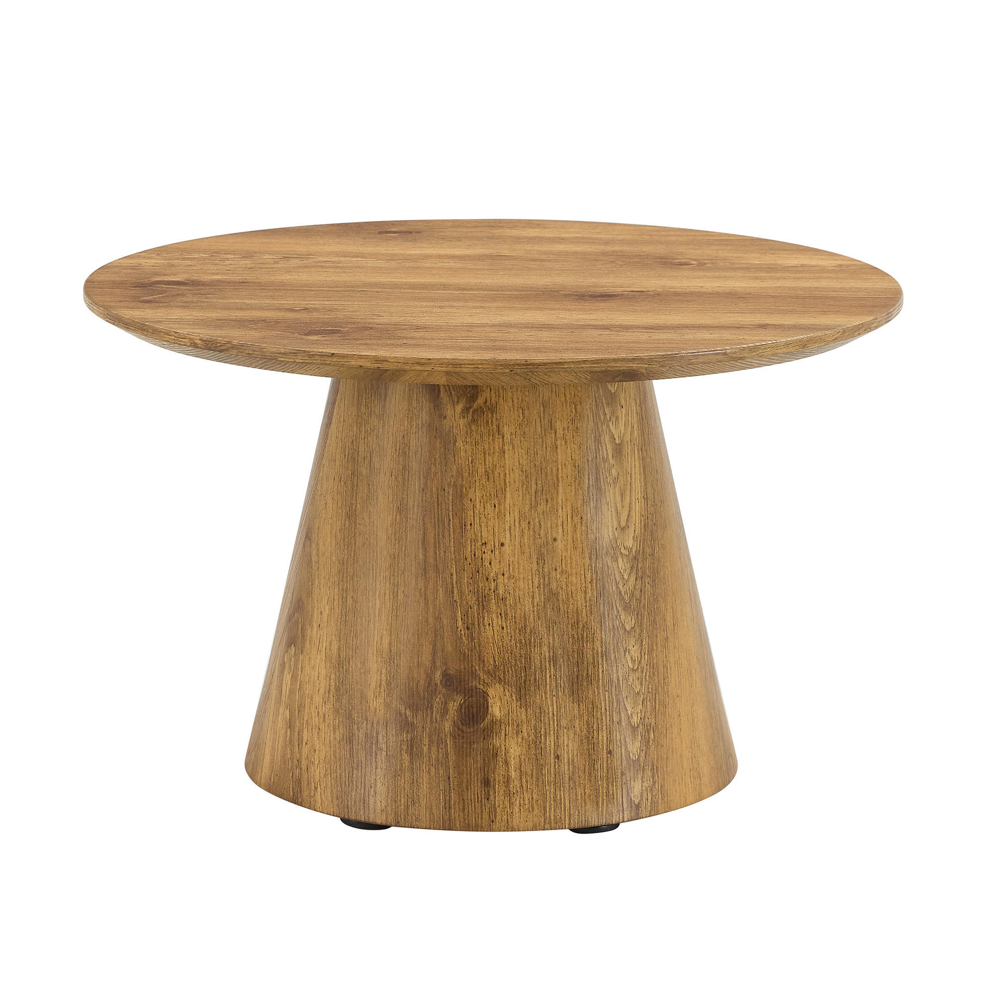 Redom KONFERENČNÍ stolek 60/60/35 cm, kulatý, z MDF s dekorem dřeva, Dřevo