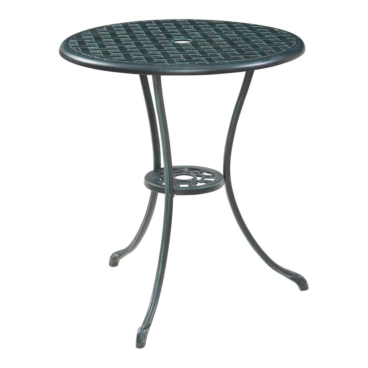 BISTRO-SET 3 TLG. Vena - Dunkelgrau/Grün, Metall - casa.pro