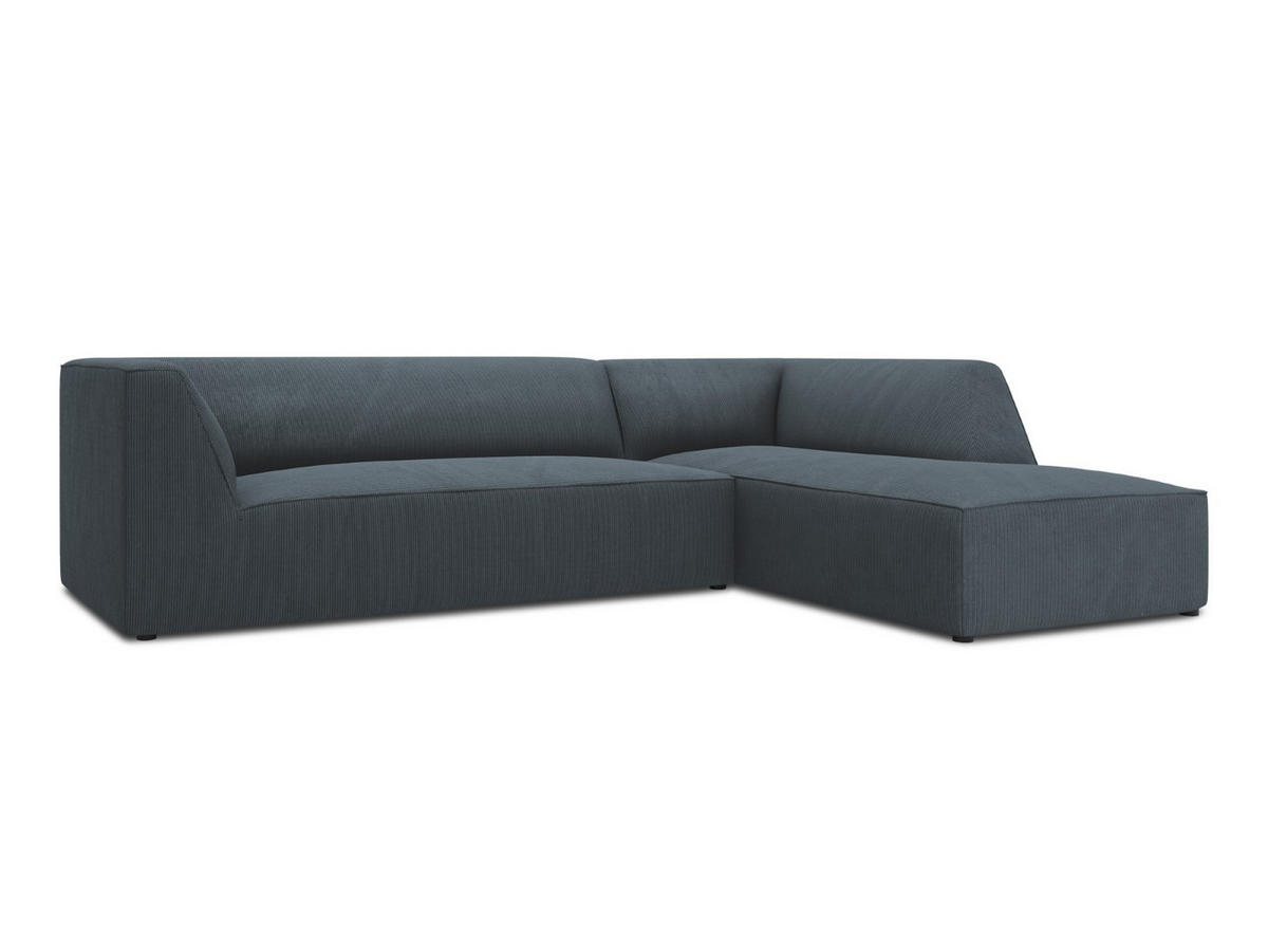 ECKSOFA rechts Ruby aus Cord blau 4 Sitzplätze - Blau, Textil (180/273cm) - Micadoni