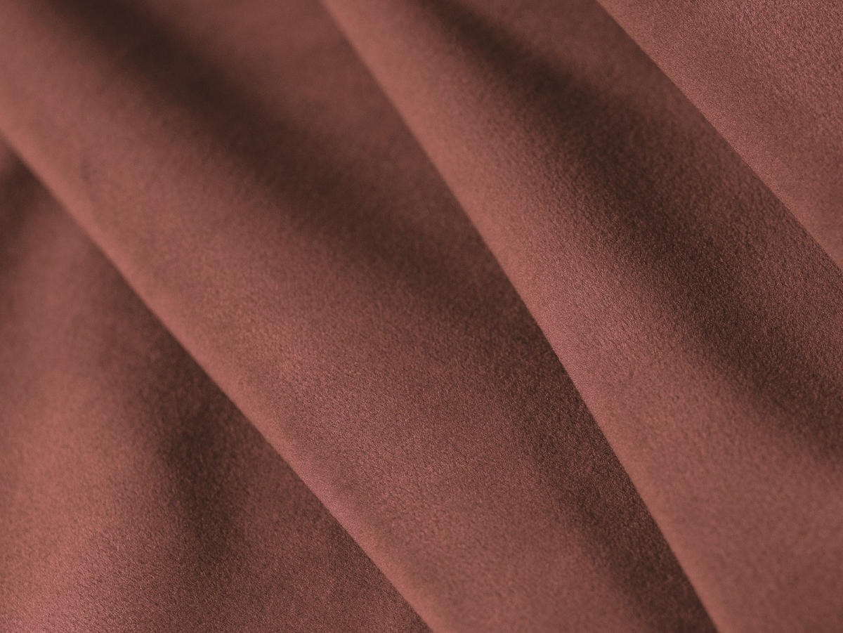 ECKSOFA links Torino aus Samt cuoio 4 Sitzplätze - Kastanienfarben, Textil (170/250cm) - Micadoni