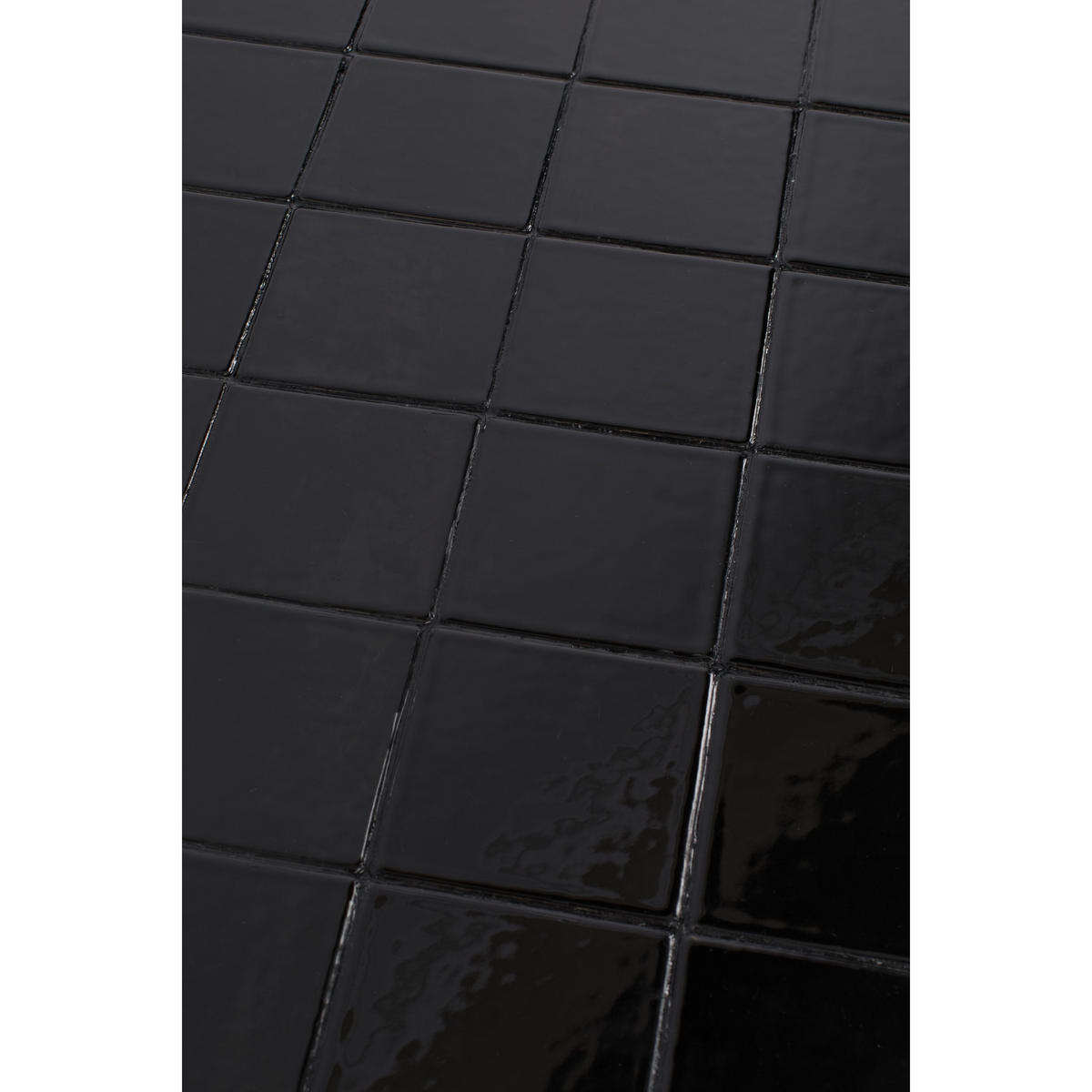 COUCHTISCH Glazed 93x42,5 cm Schwarz - Schwarz, Keramik (93/42.5/35.5cm) - Zuiver