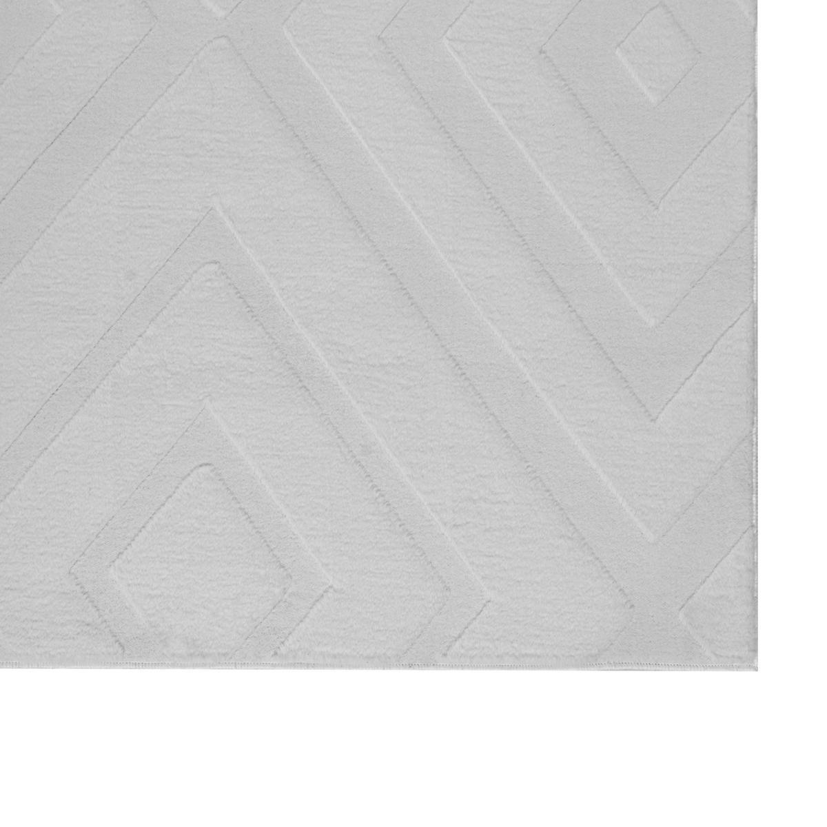 TEPPICH Hellgrau 80/300 cm Borah - Hellgrau/Grau, Textil (80/300cm) - Beliani