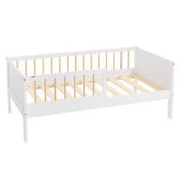 KINDERBETT 70x140 cm Weiß/Natur - Multicolor, Holzwerkstoff - ML-DESIGN