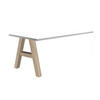 COMPUTERTISCH Edin 7 160 x 70 x 75 Schreibtisch eiche sägerau/weiß matt lack - Weiß, Holz (160/70/75cm) - 58aufmkessel