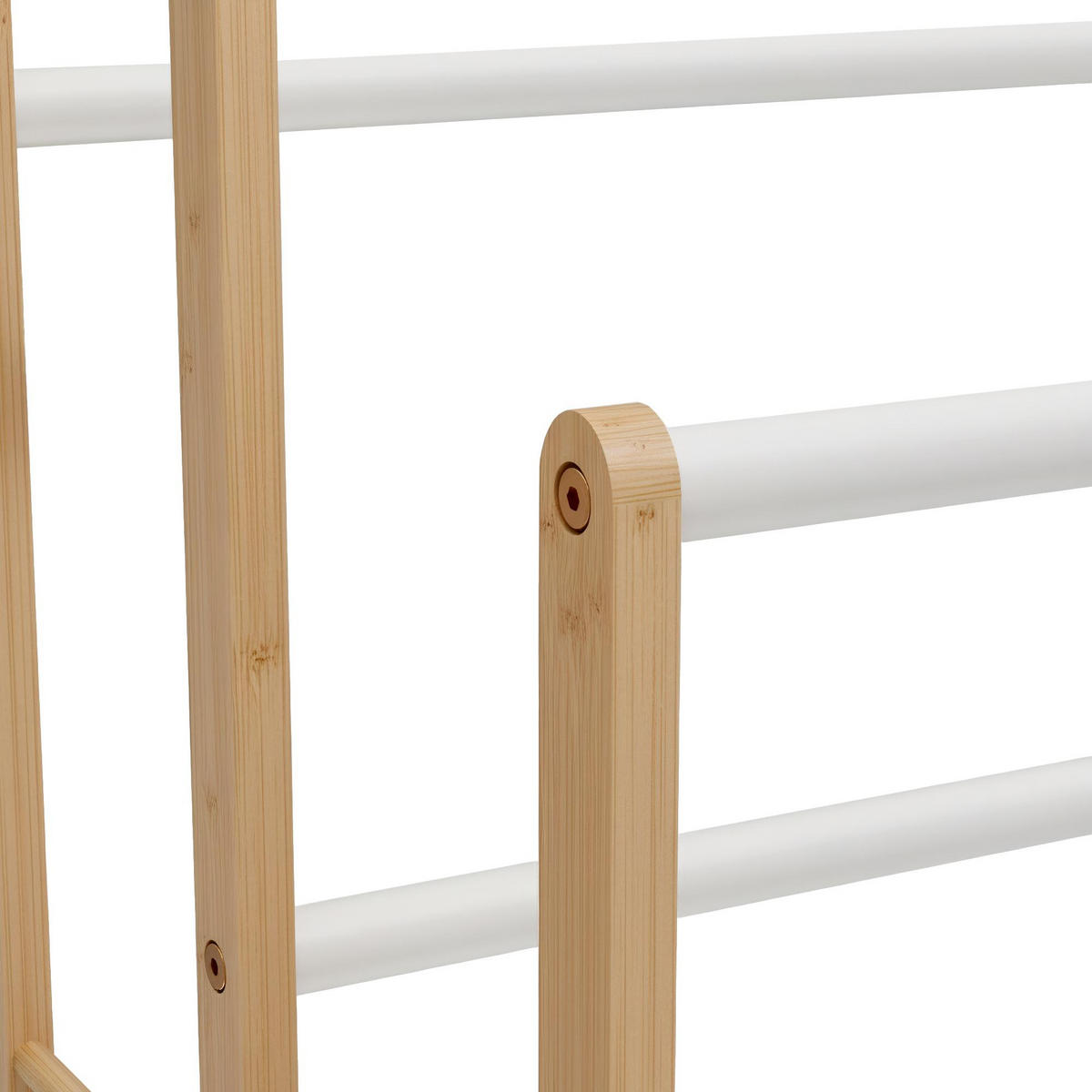 HANDTUCHHALTER eckig 42/24/82 cm Holz Natura - Eukalyptusholzfarben, Holz (42/82/24cm) - CLP