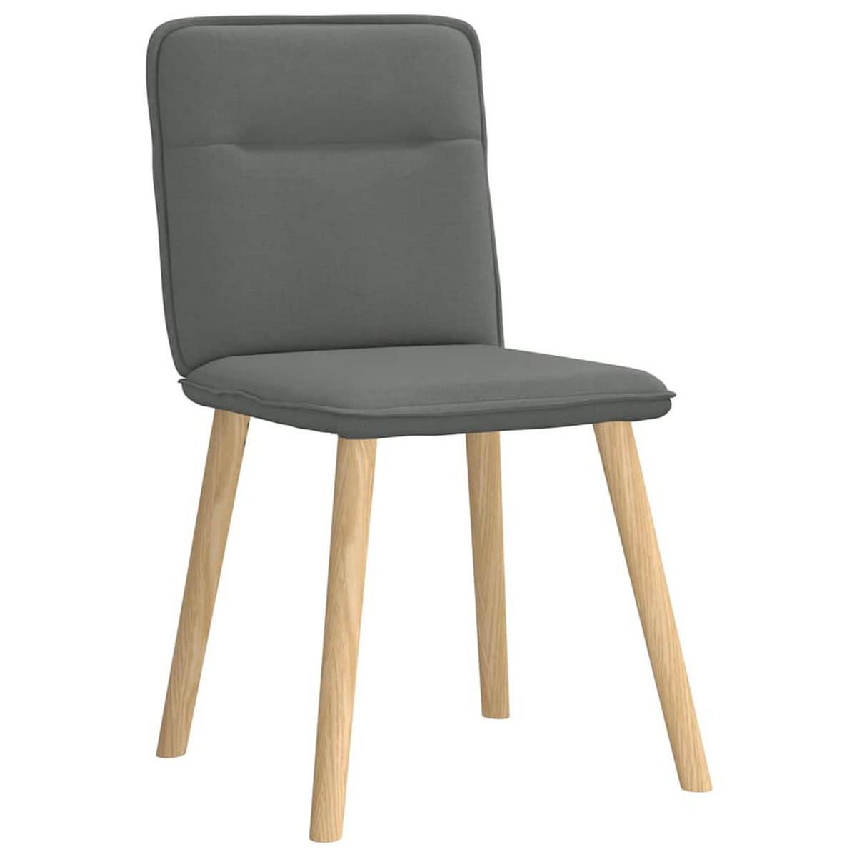 ESSZIMMERSTÜHLE 2 Stk. Dunkelgrau Stoff 45*54*86cm - Dunkelgrau, Metall (45/86/54cm) - ZMH