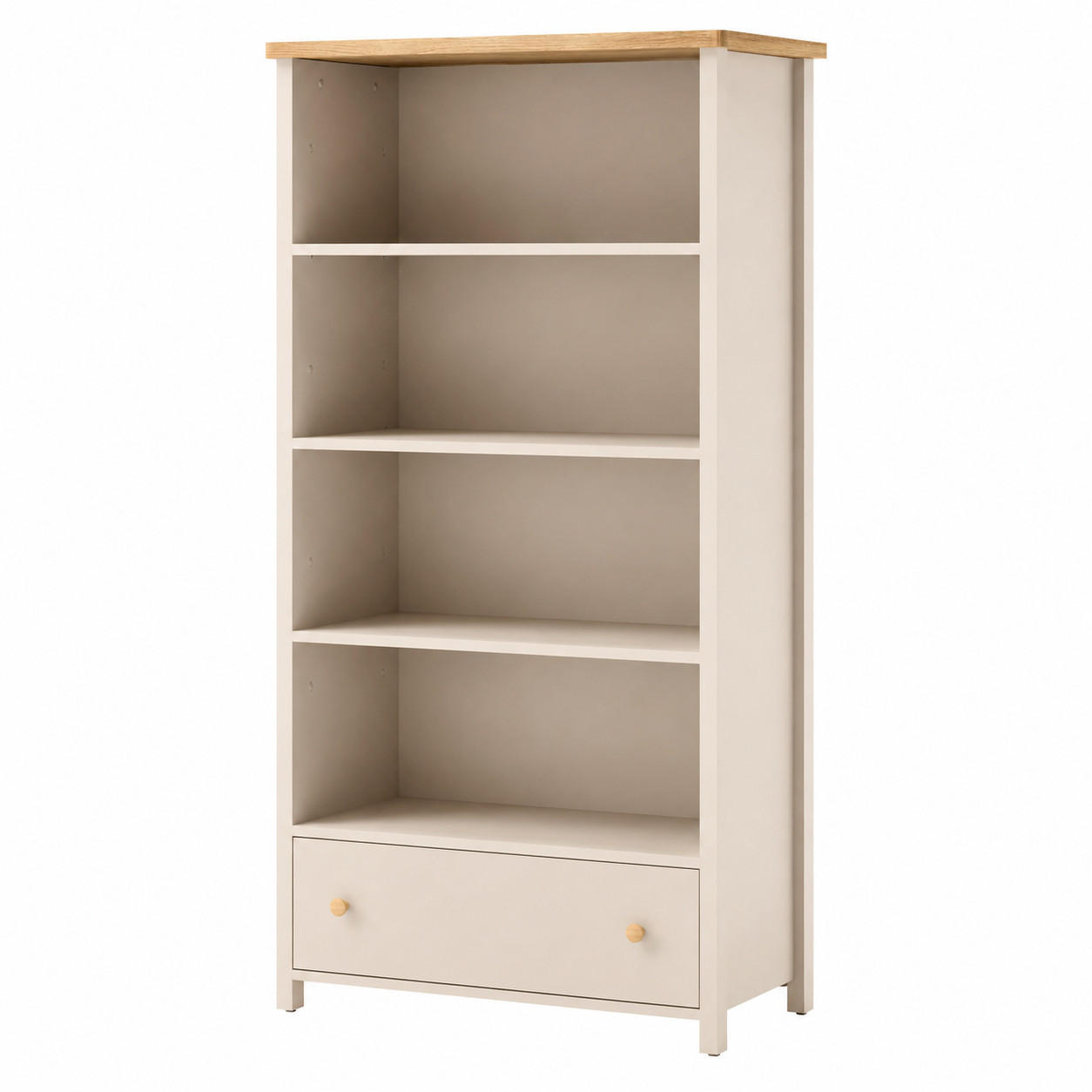 STANDREGAL STORY 2 - Eichefarben/Beige, Holzwerkstoff (85/171/42cm) - Meblini