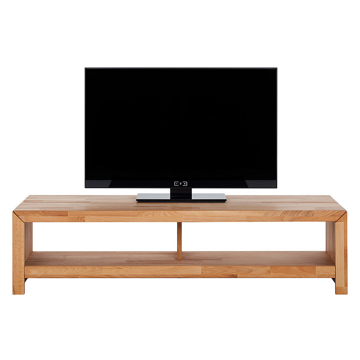 TV-LOWBOARD - Massivholz - Kernbuche, Holz (140/35/50cm) - home24