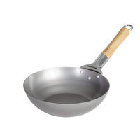 WOK-PFANNE Voccelli Carbonstahl - ø 25 cm - ohne Antihaftbeschichtung - Silberfarben, Metall (25cm) - Blackwell