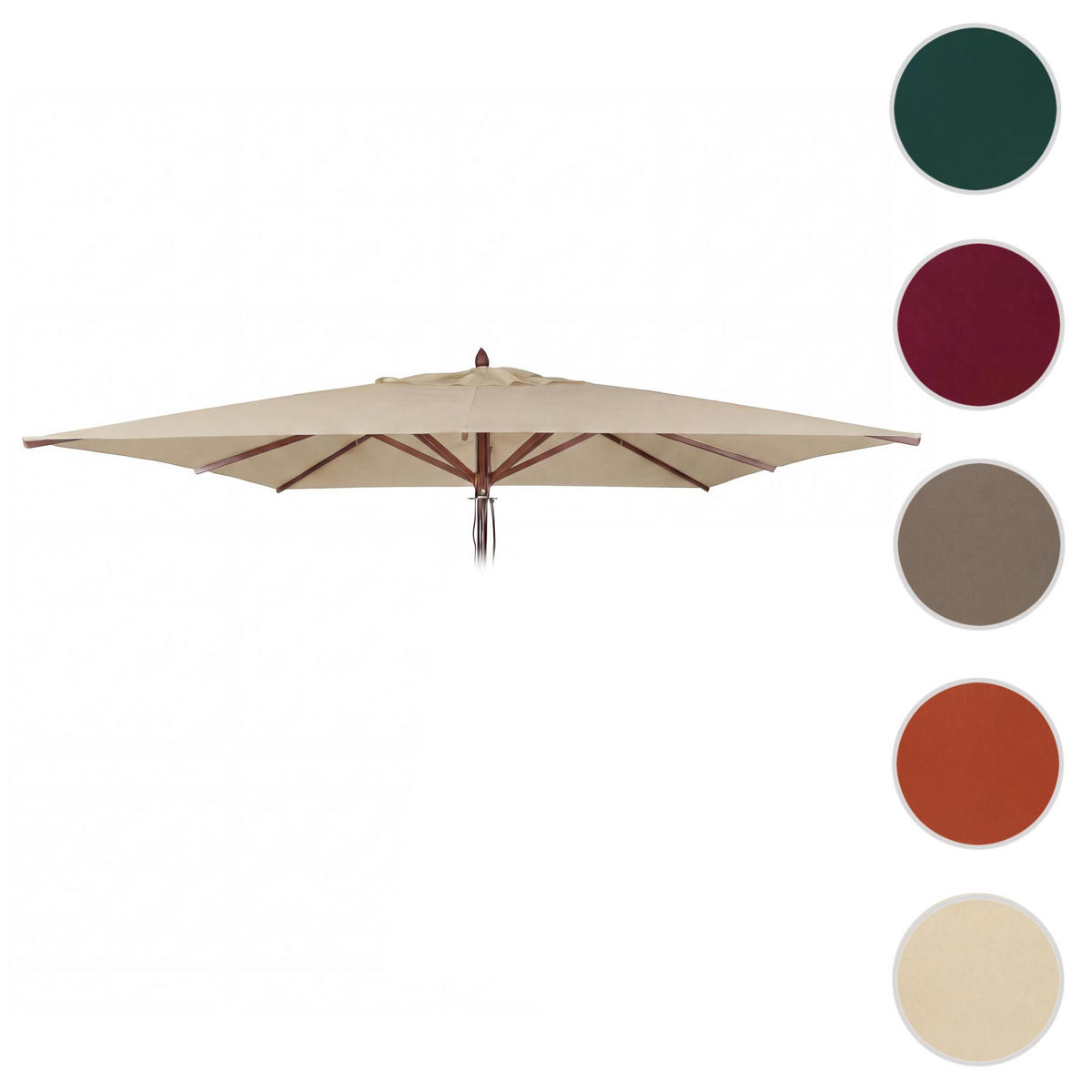 SCHIRMBEZUG C57B Creme - Creme, Textil (300/300cm) - MCW