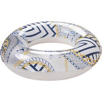 SCHWIMMREIFEN Blau-Weiß Ø90 cm Schwimmrung 1 von 2 zufälligen Designs - Multicolor, Kunststoff (90/90cm) - Avenli