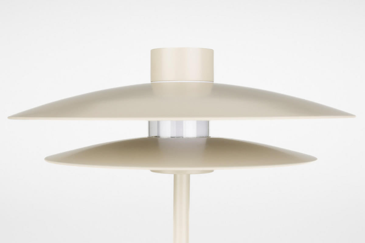 TISCHLAMPE Wubbo - Beige - 26.5/26.5/32 cm - Beige, Metall (26.5/26.5/32cm) - Novel
