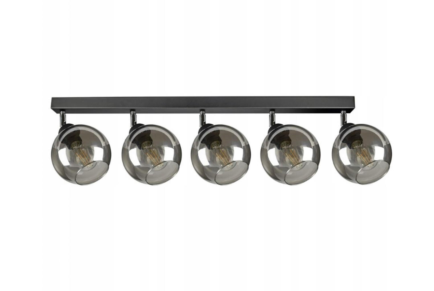 DECKENLEUCHTE HAGEN - Schwarz, Glas/Metall (15/95/21cm) - kiki design