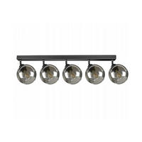 DECKENLEUCHTE HAGEN - Schwarz, Glas/Metall (15/95/21cm) - kiki design