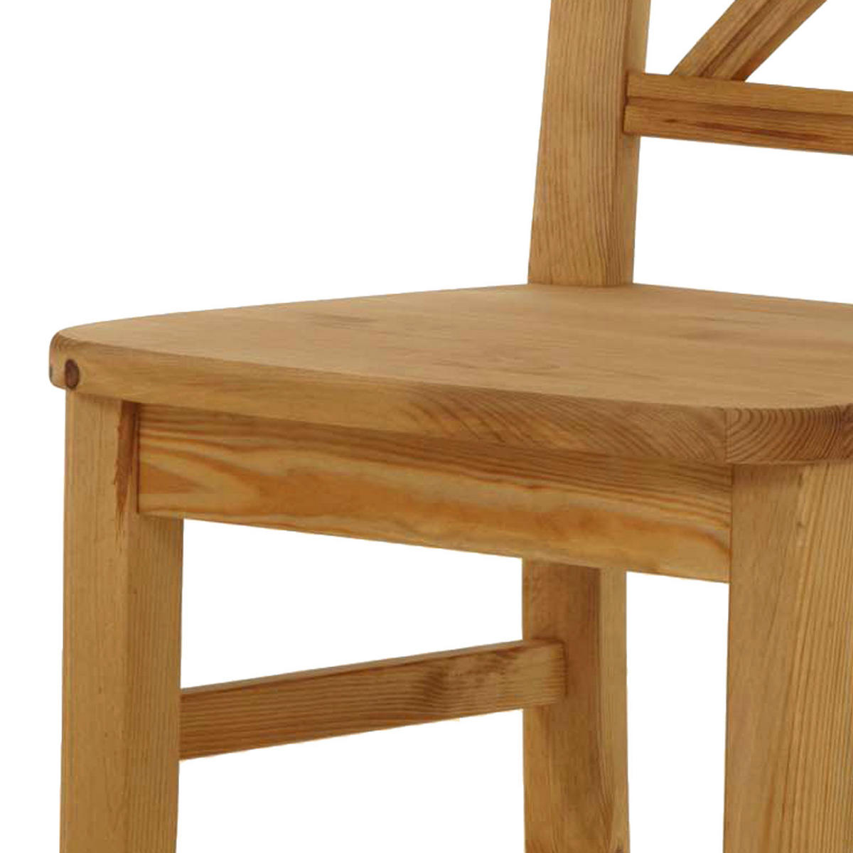 ESSZIMMERSTUHL - 2er-Set - Kiefer massiv - Kieferfarben, Holz (45/94/43cm) - home24