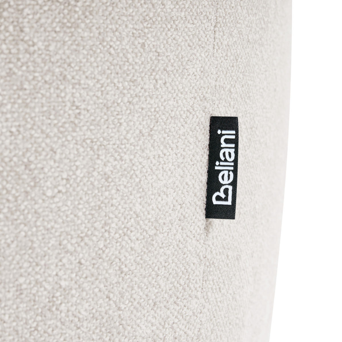 OTTOMANE Stoff Weiß Hogbo - Weiß, Textil (100/45/70cm) - Beliani