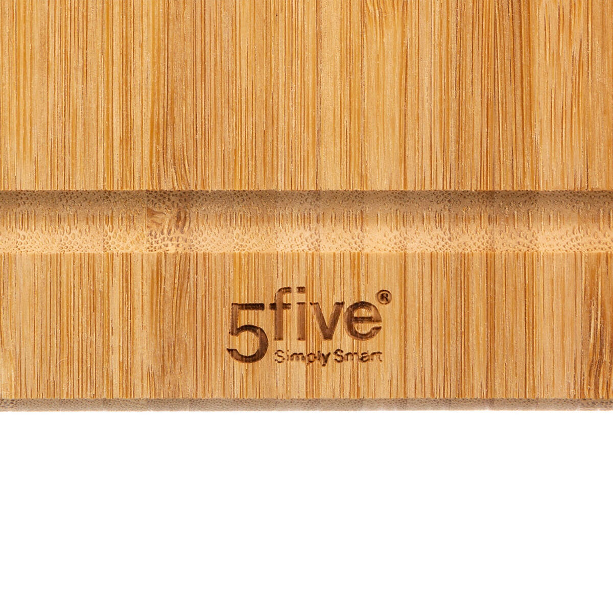 SCHNEIDEBRETT mit Tragegriff, Bambus, Metall, Braun, 42 x 30 cm - Braun, Holz (30/42cm) - 5five Simply Smart