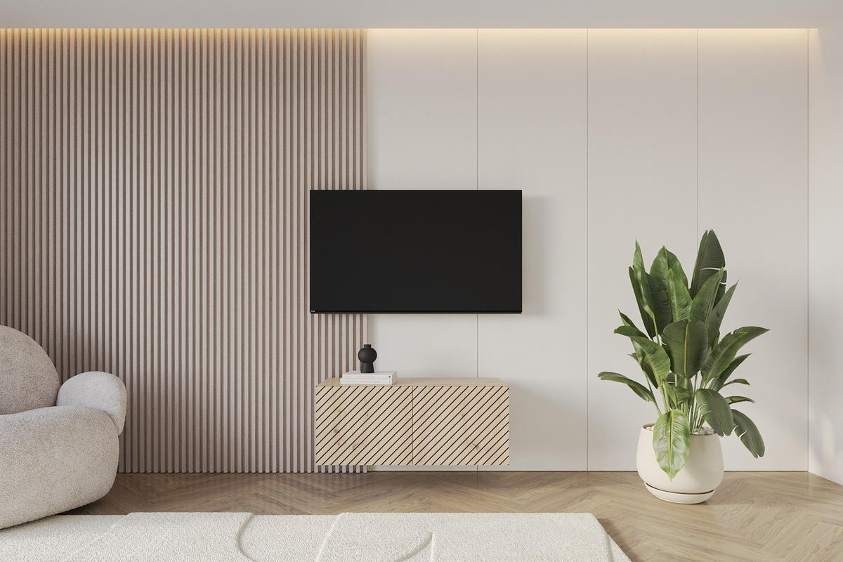 LOWBOARD SENI-W 100x40x41 cm - Artisan - Eiche Artisan, Holzwerkstoff (100/40/41cm) - ALTDECOR