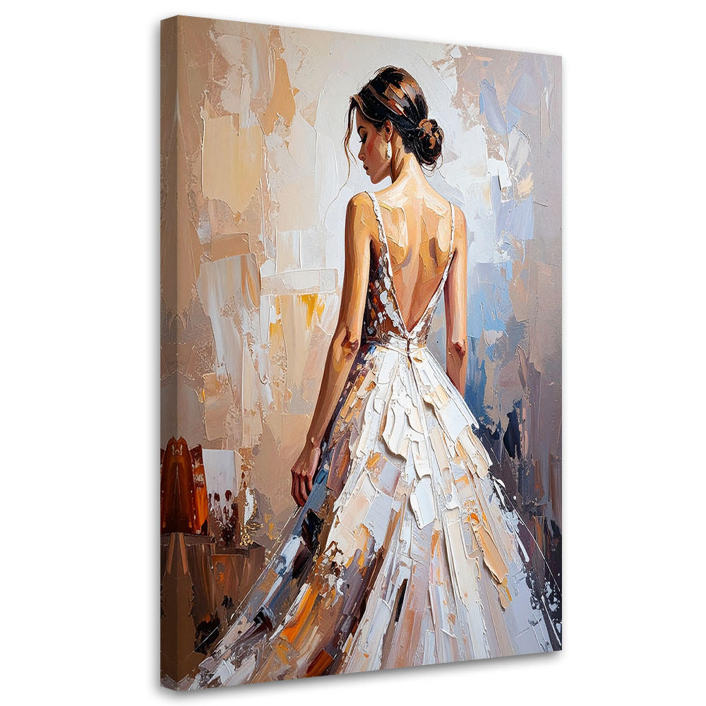 Feeby Leinwandbild Beige 80x120 cm