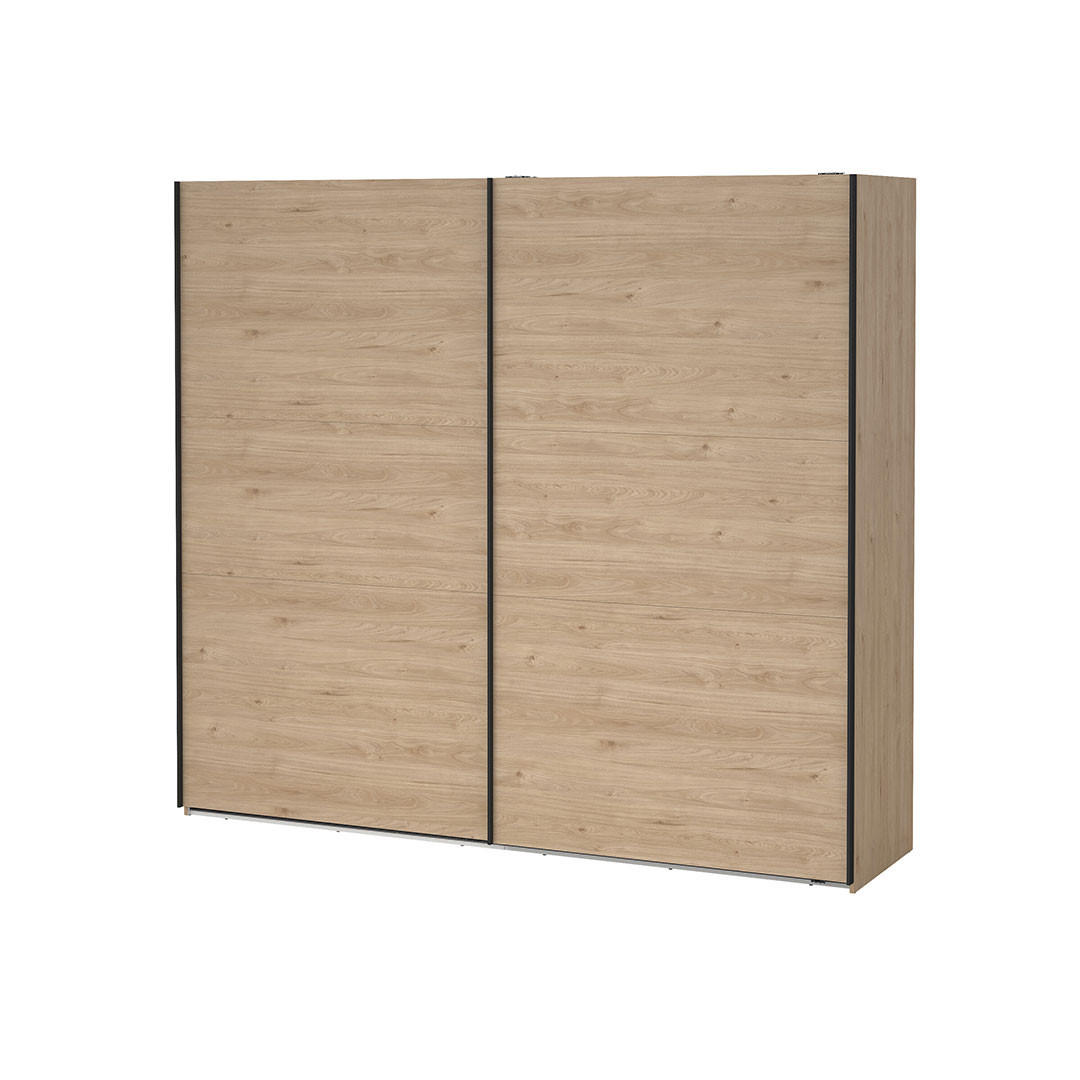 SCHIEBETÜRENSCHRANK, Como, Eiche, Holzwerkstoff, 244 x 67 x 221 cm - Eichefarben, Holzwerkstoff (244/221/67cm) - ebuy24