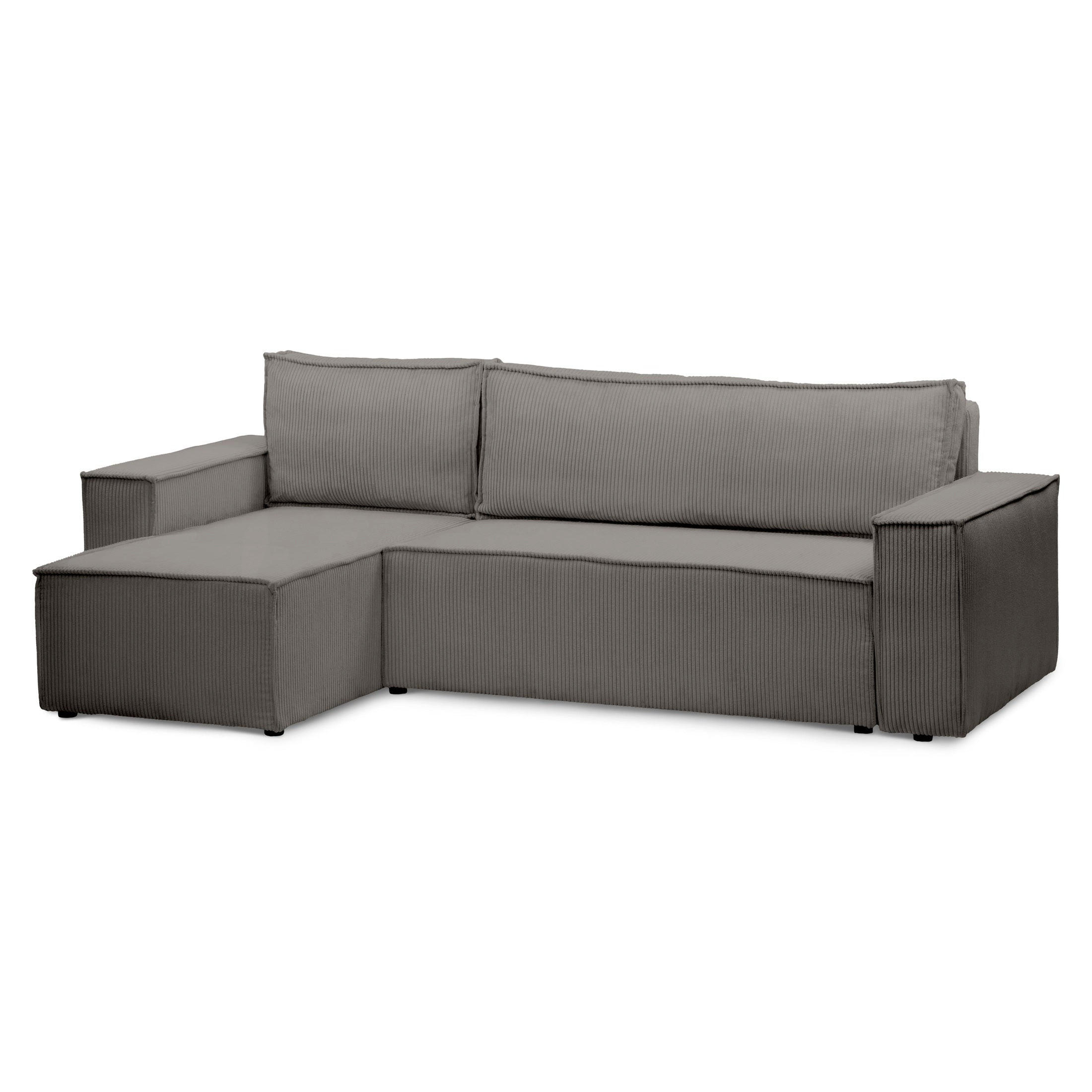 ECKSOFA Agi Anthrazit 60 cm - Anthrazit, Textil (244/60cm)