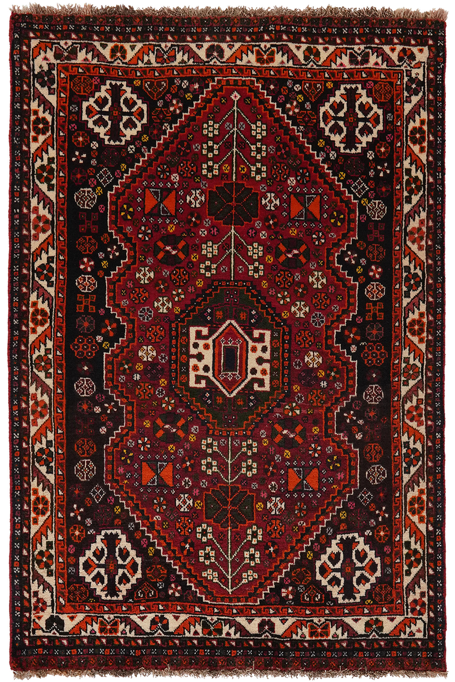 TEPPICH Gashgai Rot 152/103 cm - Rot, Textil (103/152cm) - Looma