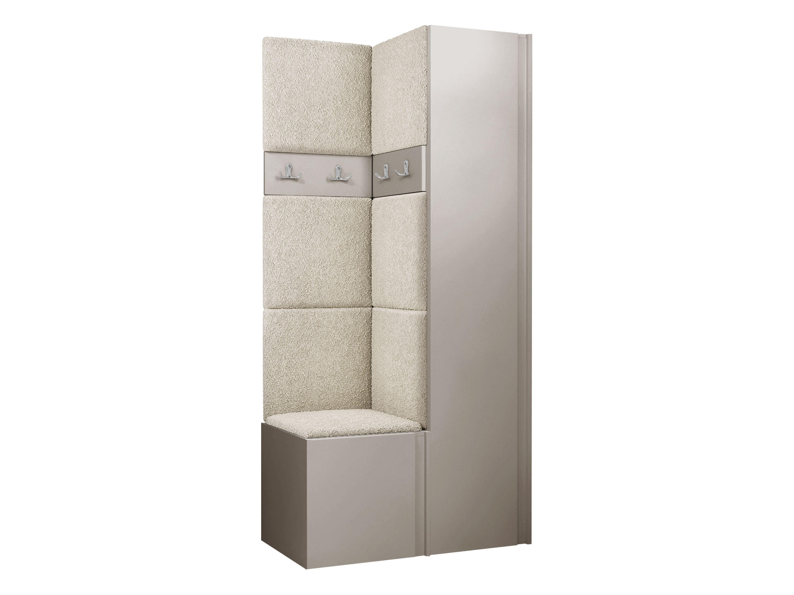 GARDEROBEN-SET Orion XXIV - Kaschmir/Creme, Holzwerkstoff/Kunststoff (82/186/46cm) - MIRJAN24