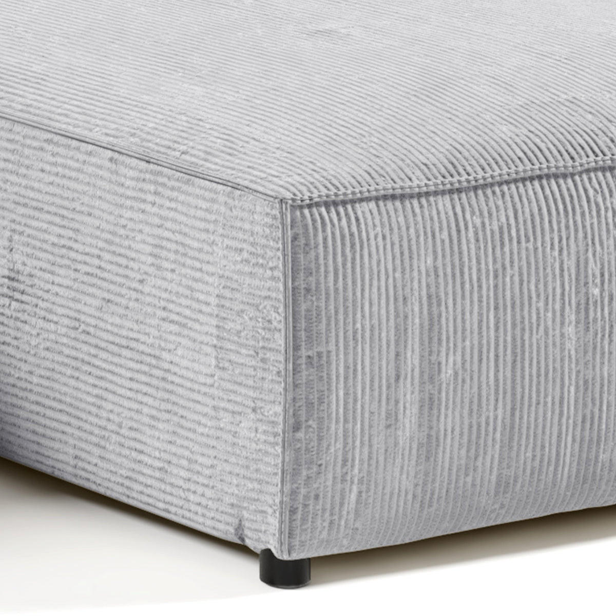ECKSOFA Isaac 4 Sitzplätze Hellgrau - Grau, Holzwerkstoff (294/185cm) - Petits-meubles