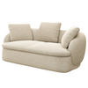 2,5-SITZER SOFA - Creme, Textil (186/74/102cm) - home24