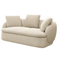 2,5-SITZER SOFA - Creme, Textil (186/74/102cm) - home24