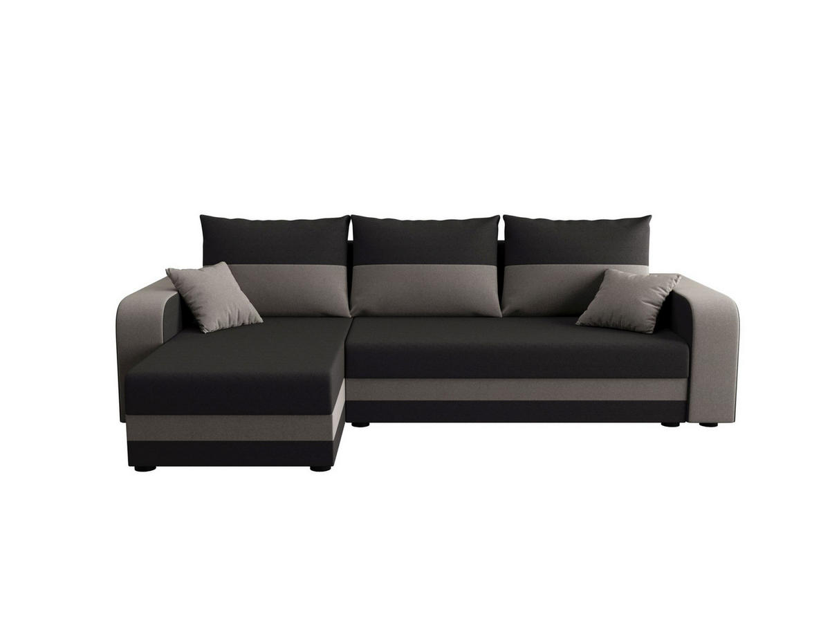 ECKSOFA HEWLET L BIS Sawana 05+21 Links mit Schlaffunktion - Grau, Textil (240/140cm) - Bedante