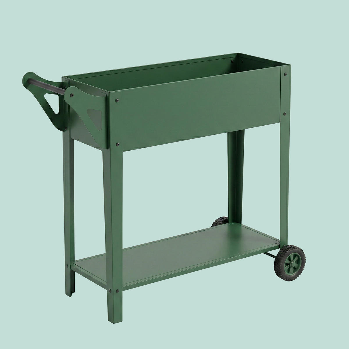 POVIŠENIGRED - zelena, metal/plastika (85/80/50cm) - Relaxdays