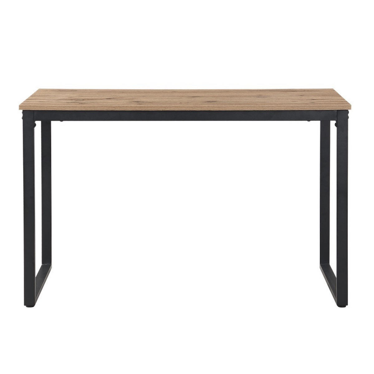 ESSTISCH SAMUEL, Eiche, 120/60/76 cm - Eichefarben/Schwarz, Holzwerkstoff/Metall (60/120/76cm) - B&D Home