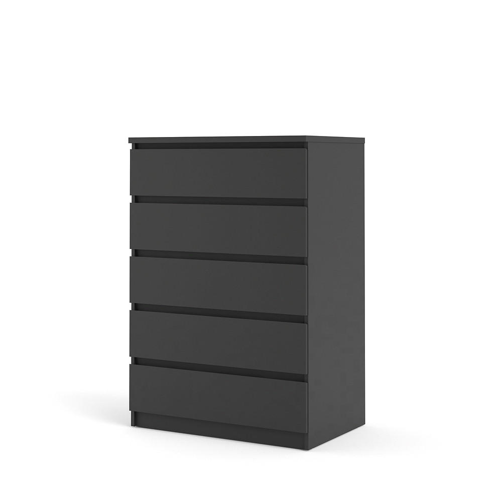 ebuy24 Kommode Schwarz 77x111x50 cm