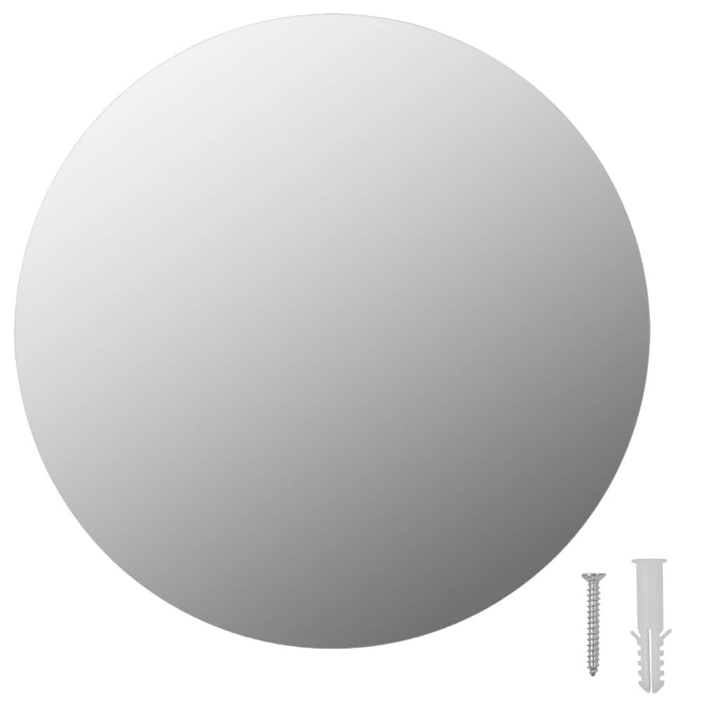 RAHMENLOSER Spiegel Rund 30 cm Glas - Silberfarben, Glas (30/30/30cm) - furnicato