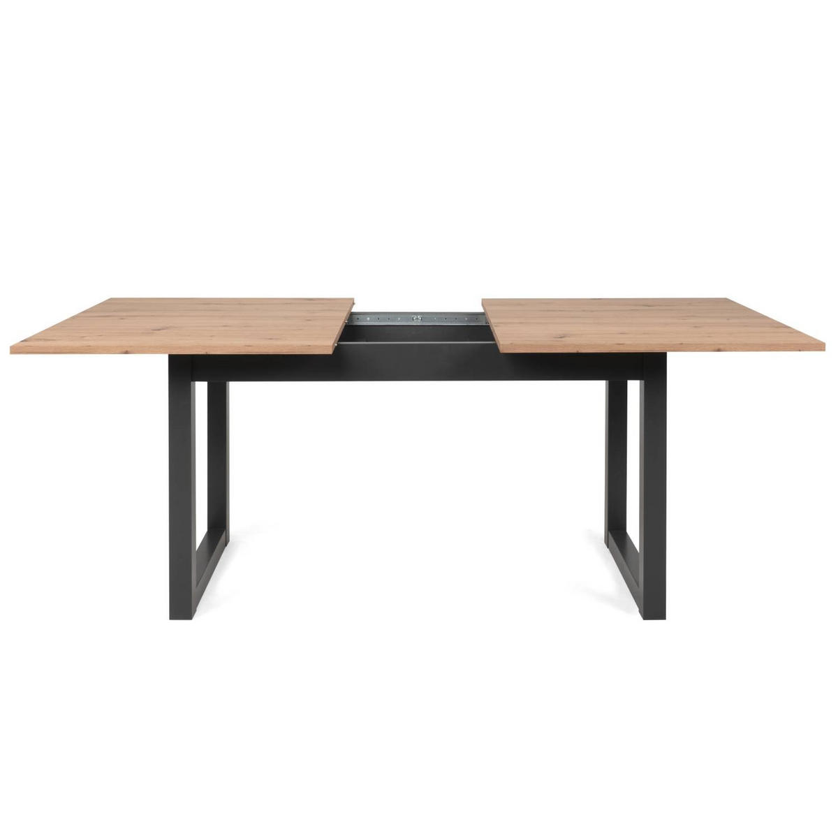ESSTISCH in Holzwerkstoff 160-200/90/75 cm ausiehbar - Schwarz/Braun, Holz (90/160/75cm) - Homestyle4u