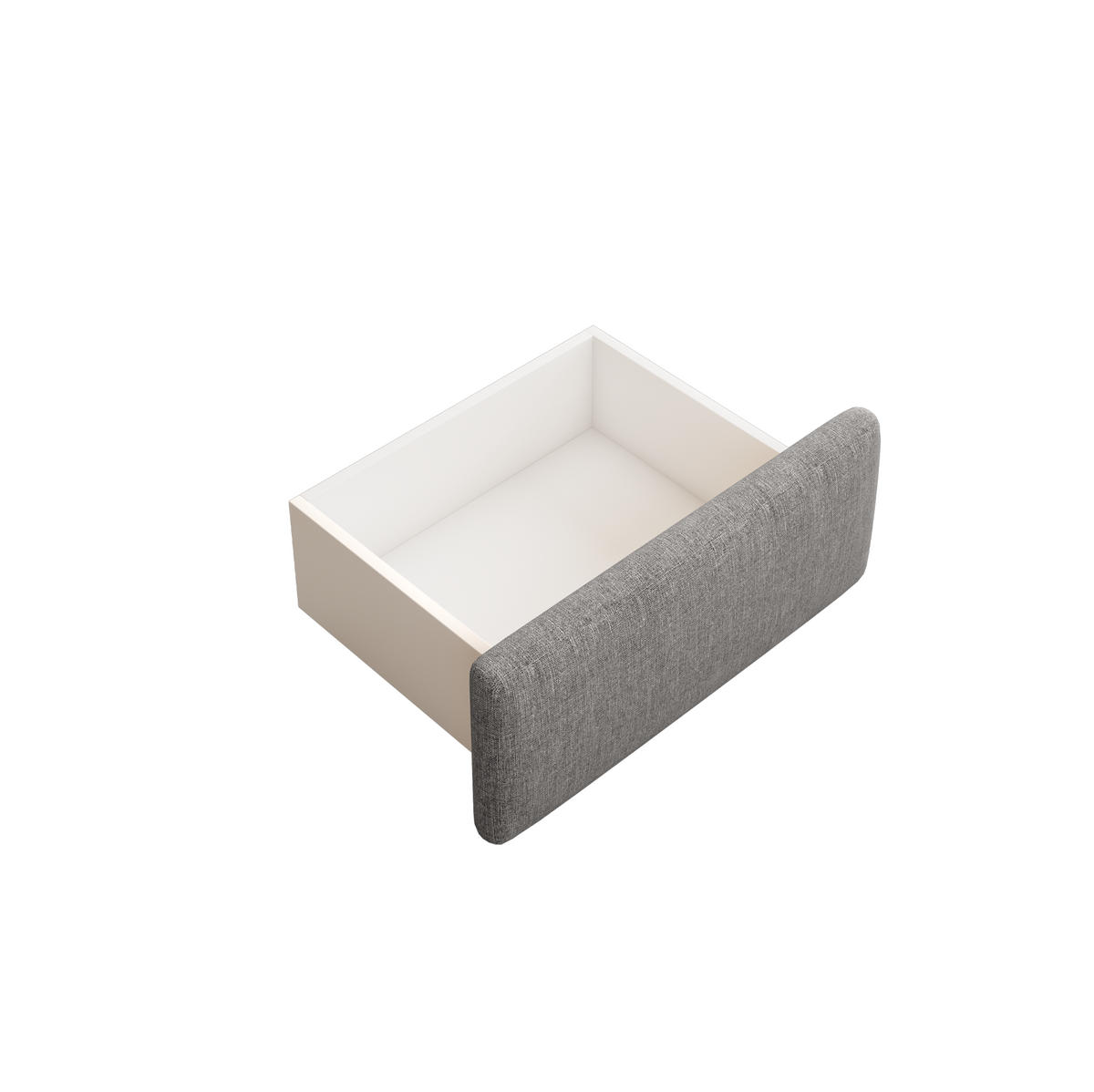POLSTERBETT 140/200 cm Grau aus Leinen mit Stauraum - Grau, Textil (140/200cm) - OKMYHOME