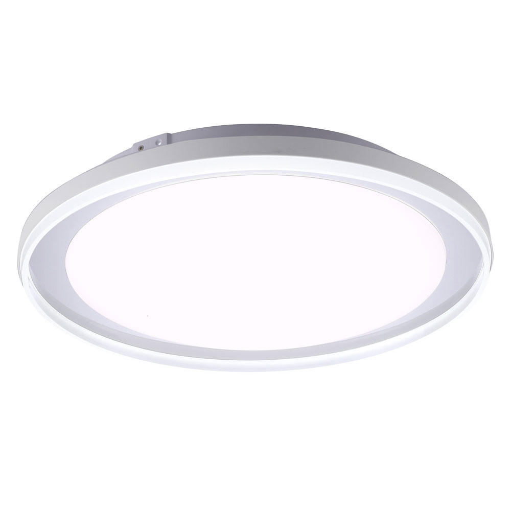 LED DECKENLEUCHTE LARS Weiß - Weiß, Metall (45/45/10cm)