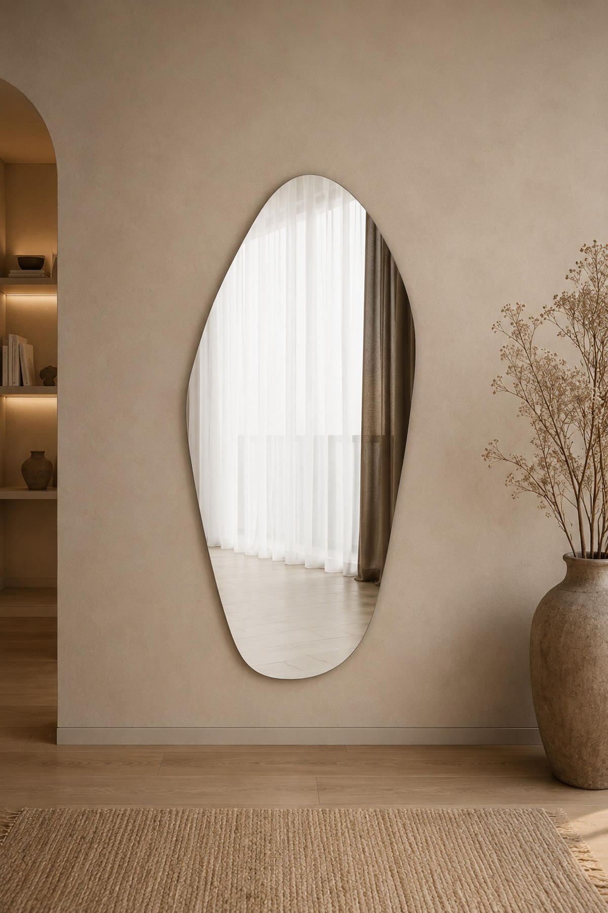 WANDSPIEGEL Infinity Silber 92642 - Silberfarben, Holzwerkstoff (60/120/2cm) - moebel17
