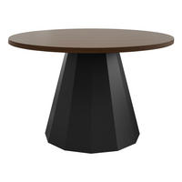 COUCHTISCH Elipse - Nussbaumfarben/Schwarz, Holzwerkstoff/Metall (75/75/45cm) - MIRJAN24