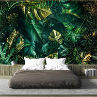 SELBSTKLEBENDE FOTOTAPETE 245/175 cm - Goldfarben/Grün, Kunststoff/Textil (245/1cm) - KUNSTLOFT