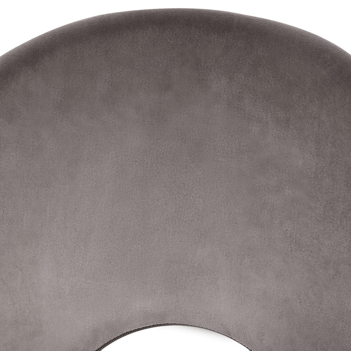 ESSZIMMERSTUHL 2er-Set Samtstoff Grau Magalia - Grau, Textil/Metall (47/84/45cm) - Beliani